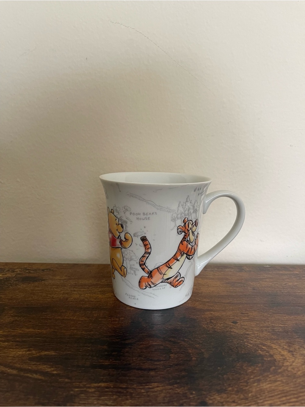 Disney Winnie the Pooh & Tigger Ceramic Mug - Orange, White